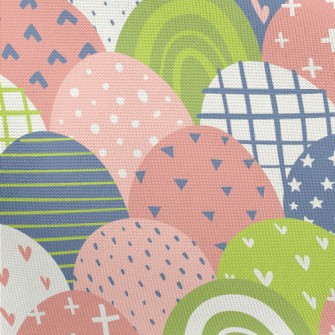 Scaly Colored Graffiti Pongee