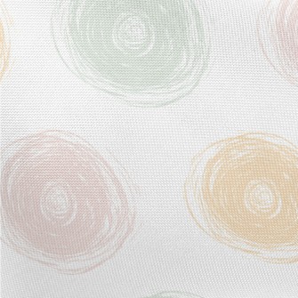 Colorful Circle Doodles Pongee