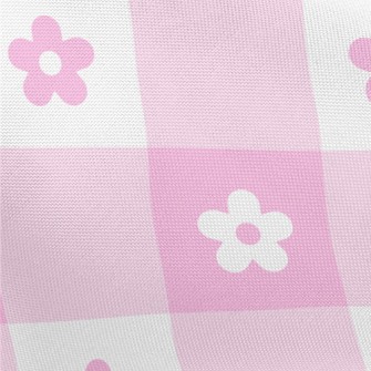 Pink Cute Daisy Pongee