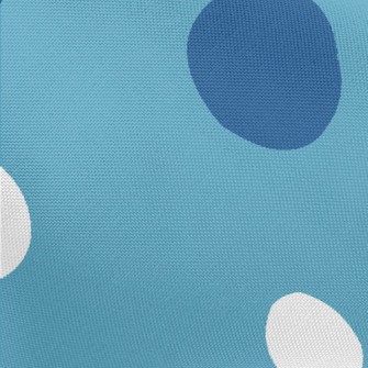 Simple Blue And White Dots Pongee