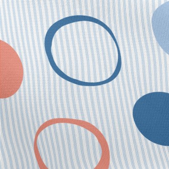 Colorful Dots And Stripes Pongee