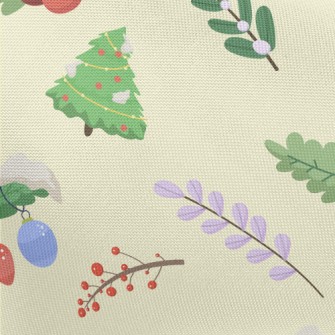 Winter Christmas Plants Pongee