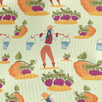 Farmer Growing Vegetables Stretch Jersey