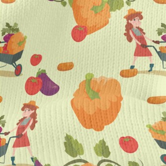 Farmer And Pumpkin Stretch Jersey