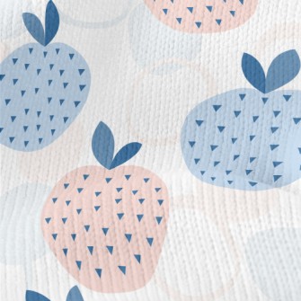Abstract Apple With Polka Dots Stretch Jersey
