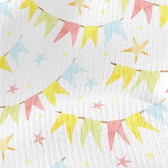 Birthday Decoration Bunting Stretch Jersey