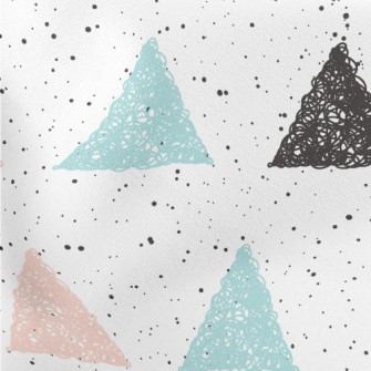 Colorful Graffiti Triangle Lightweight Cotton Poplin