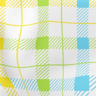 Color Plaid Lightweight Cotton Poplin