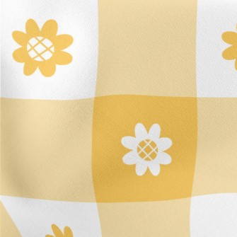 Yellow Sunflower Lightweight Cotton Poplin