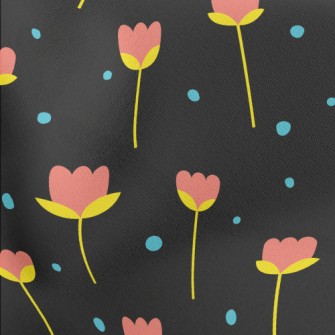Lovely Red Tulips Lightweight Cotton Poplin