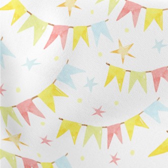 Birthday Decoration Bunting Lightweight Cotton Poplin