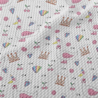 Fairytale Rainbow One-horned G Birdseye Piqué