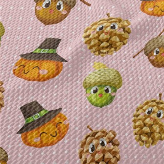 Lovely Autumn Crops Birdseye Piqué