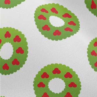 Cute Cartoon Christmas Wreath Chiffon