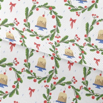 Christmas Wreath With Cherry P Waterproof Oxford