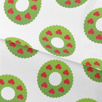 Cute Cartoon Christmas Wreath Waterproof Oxford