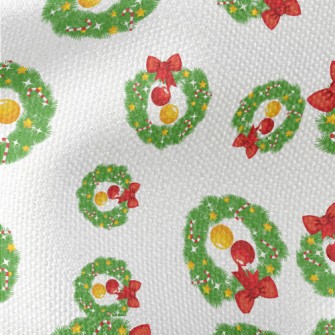 Exquisite Christmas Wreath Waterproof Canvas