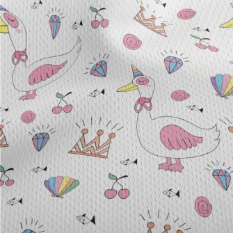 Fairytale Rainbow One-horned G Athletic Mesh Flat Back