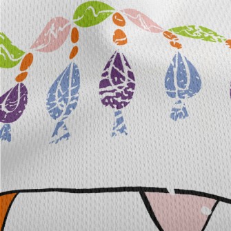 Colorful Decoration Athletic Mesh Flat Back