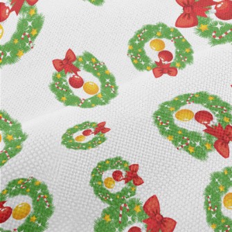 Exquisite Christmas Wreath Performance Linen