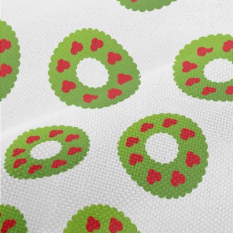 Cute Cartoon Christmas Wreath Performance Linen