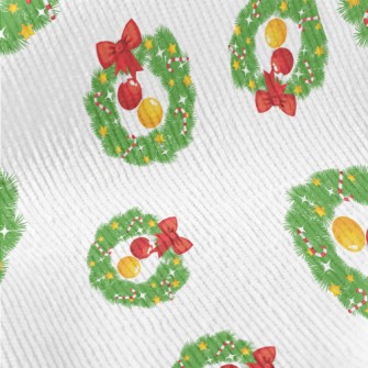 Exquisite Christmas Wreath Standard Corduroy