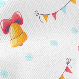 Festive Bells And Colorful Fla Standard Corduroy