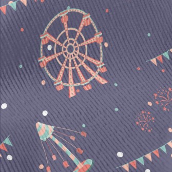 Amusement Park Fireworks Displ Standard Corduroy