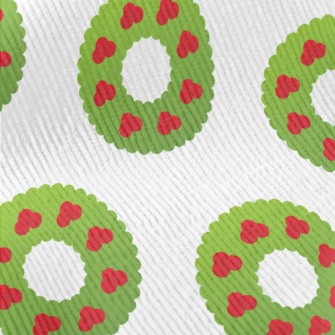 Cute Cartoon Christmas Wreath Standard Corduroy