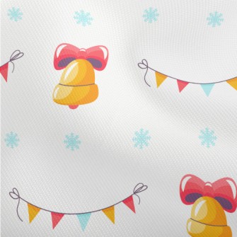 Festive Bells And Colorful Fla Dobby