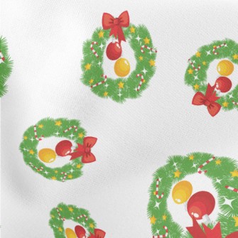 Exquisite Christmas Wreath Stretch Ponte