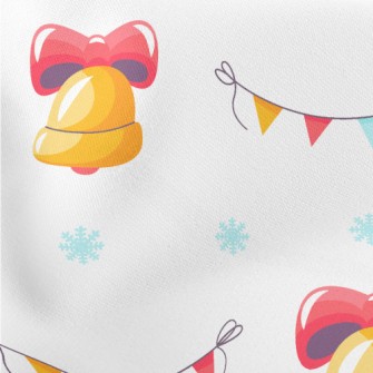 Festive Bells And Colorful Fla Stretch Ponte