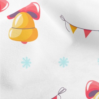 Festive Bells And Colorful Fla Micro Fleece