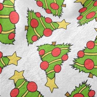 Hand-painted Christmas Tree Minky