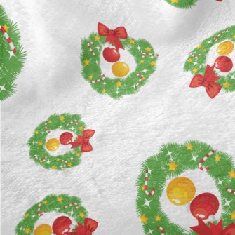 Exquisite Christmas Wreath Minky