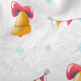 Festive Bells And Colorful Fla Minky