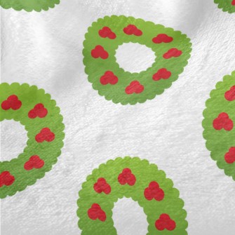 Cute Cartoon Christmas Wreath Minky