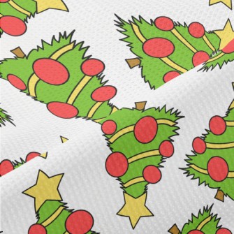 Hand-painted Christmas Tree Piqué