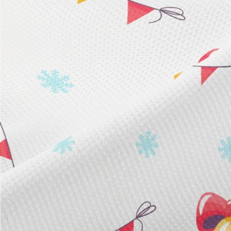 Festive Bells And Colorful Fla Piqué