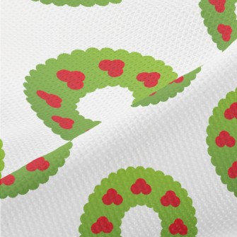 Cute Cartoon Christmas Wreath Piqué