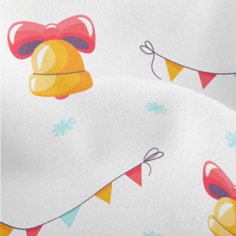 Festive Bells And Colorful Fla Lightweight Performance Linen