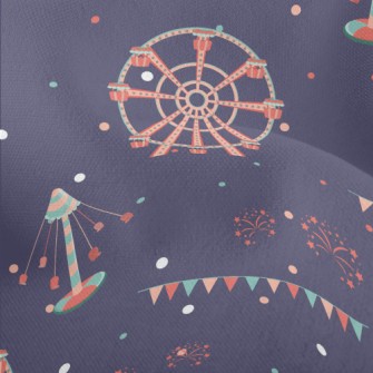 Amusement Park Fireworks Displ Lightweight Performance Linen