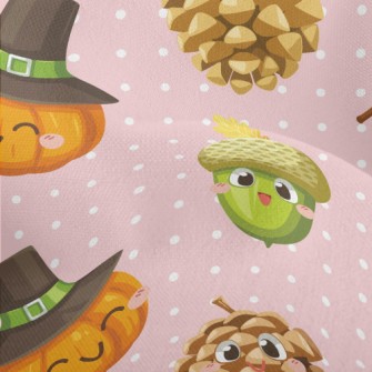 Lovely Autumn Crops Lightweight Performance Linen