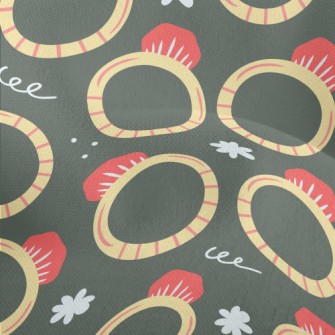 Cute Ruby Ring Lightweight Performance Linen