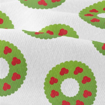 Cute Cartoon Christmas Wreath Modern Jersey