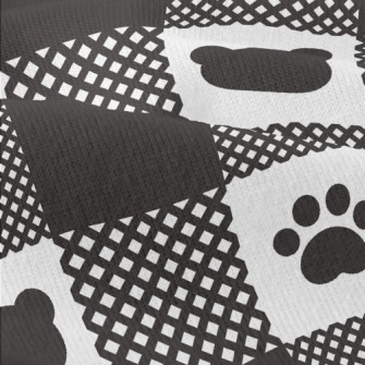 Bear Paw Print Grid Modern Jersey