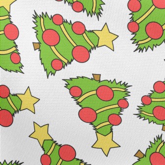 Hand-painted Christmas Tree Pongee