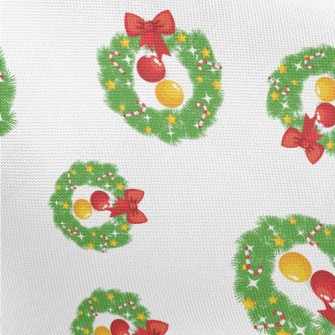 Exquisite Christmas Wreath Pongee