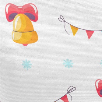 Festive Bells And Colorful Fla Pongee