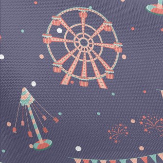 Amusement Park Fireworks Displ Pongee